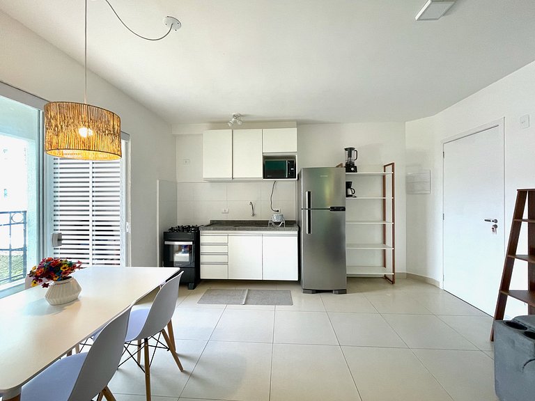 105_Apartamento charmoso c/ AC moderno e completo