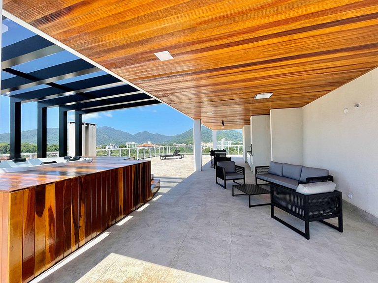 Luxo: cobertura exclusiva c/ SPA e vista incrível