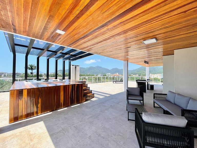Luxo: cobertura exclusiva c/ SPA e vista incrível