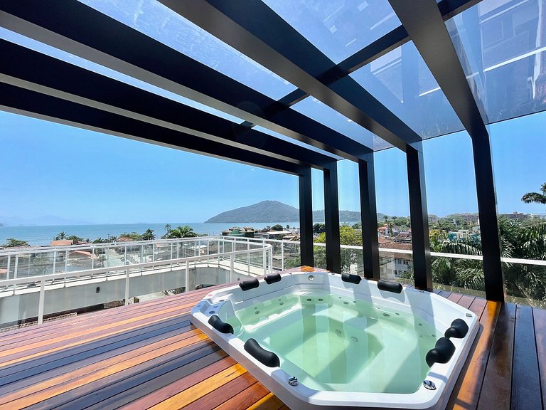 Luxo: cobertura exclusiva c/ SPA e vista incrível