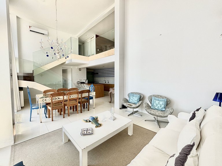 D05 Duplex moderno 4 quartos c/ AC vista incrível