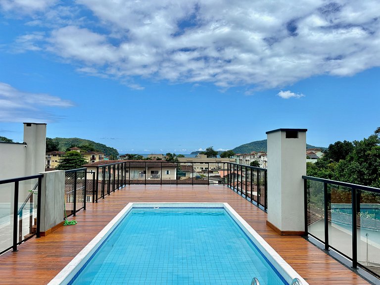 26_ Estúdio novo c/ área gourmet 200m da praia