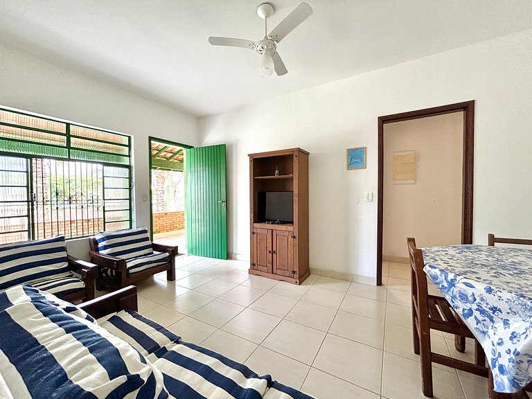 Pereque_Casa c/ piscina 200m da praia 4 quartos