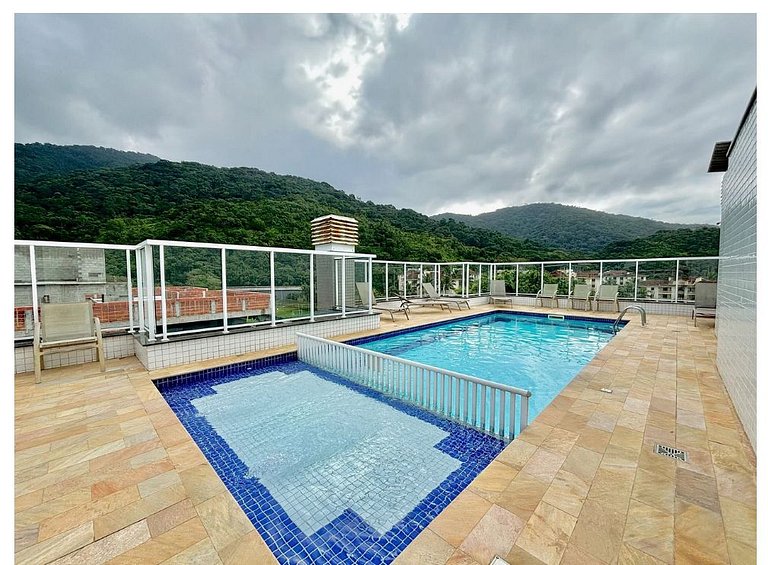 Recanto 210_Apto 2 dorms 200m da praia c/ piscina