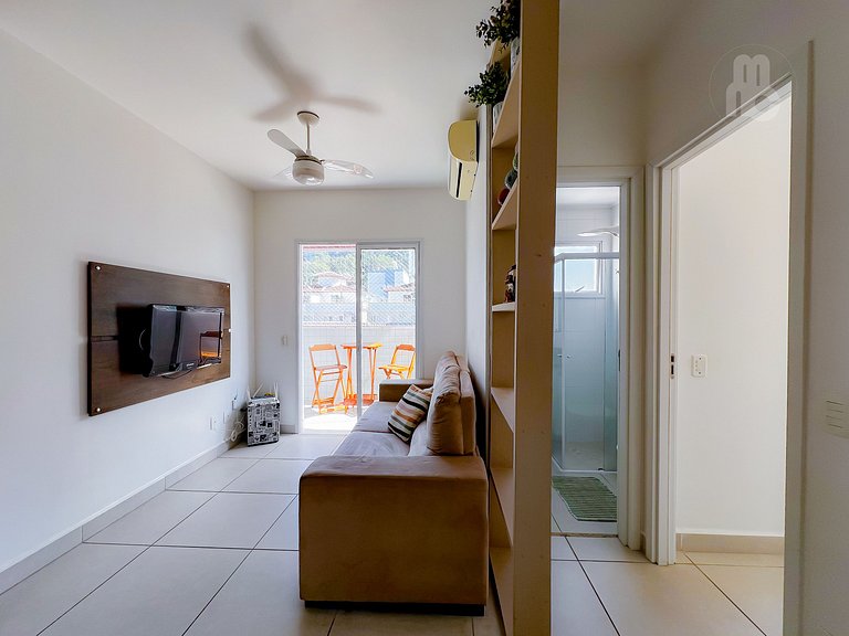 207_Apartamento 2 quartos 100m da praia c/ AC