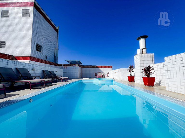 207_Apartamento 2 quartos 100m da praia c/ AC