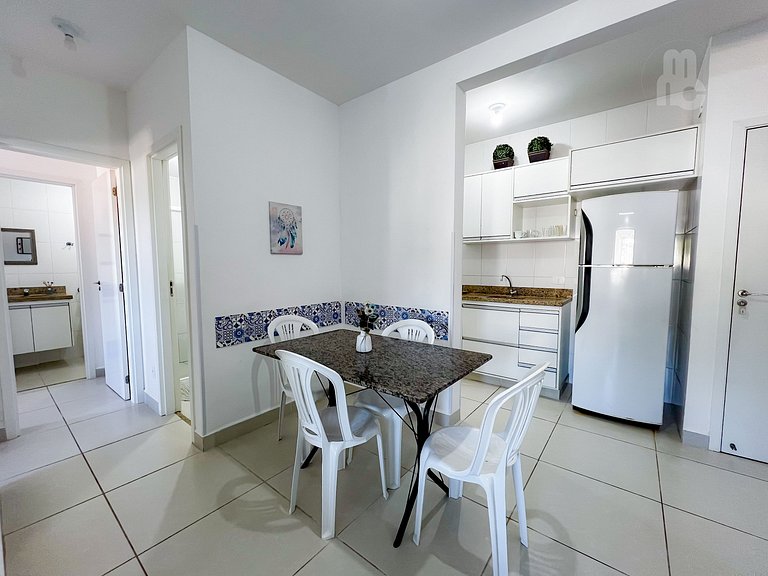 306_Apartamento 2 quartos 200m da praia c/ AC