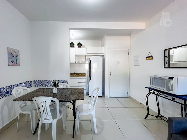 306_Apartamento 2 quartos 200m da praia c/ AC