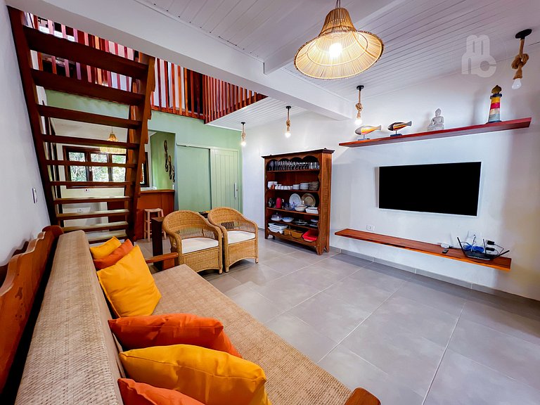 Itamambuca(vila)_ refúgio c/ piscina, 4 dorms e AC