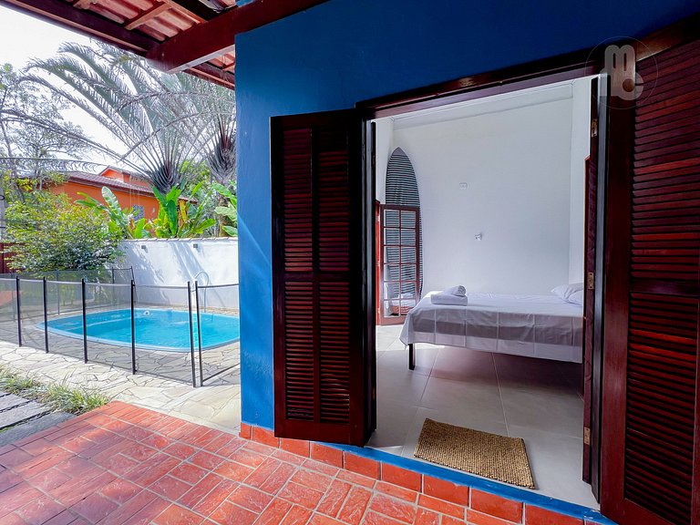 Itamambuca(vila)_ refúgio c/ piscina, 4 dorms e AC