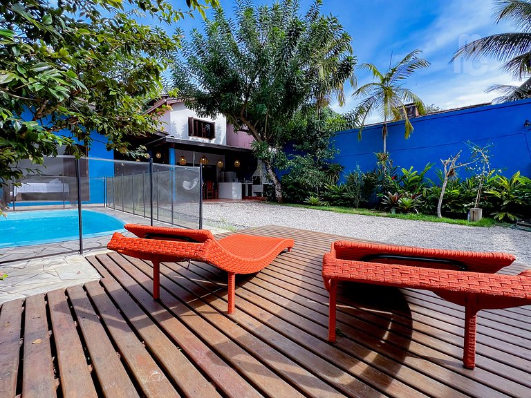 Itamambuca(vila)_ refúgio c/ piscina, 4 dorms e AC