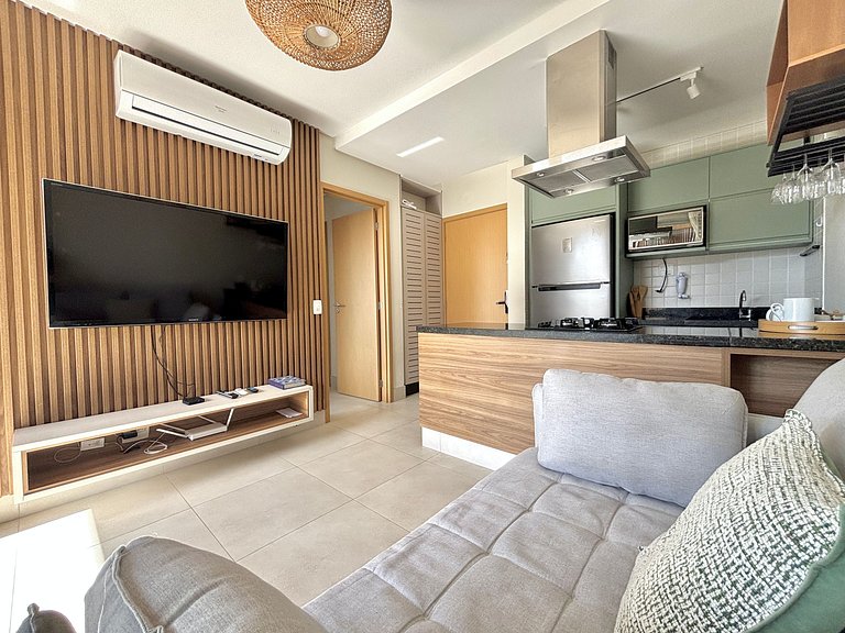 403_Ap 2 quartos pé na areia c/ vista sensacional