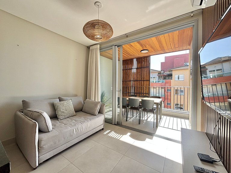 403_Ap 2 quartos pé na areia c/ vista sensacional