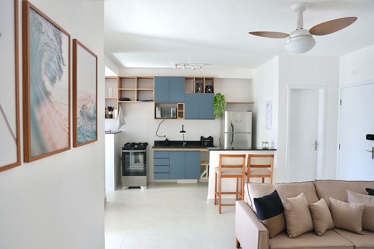 16_ap novo, 2 suítes perto Praia Grande c/ piscina