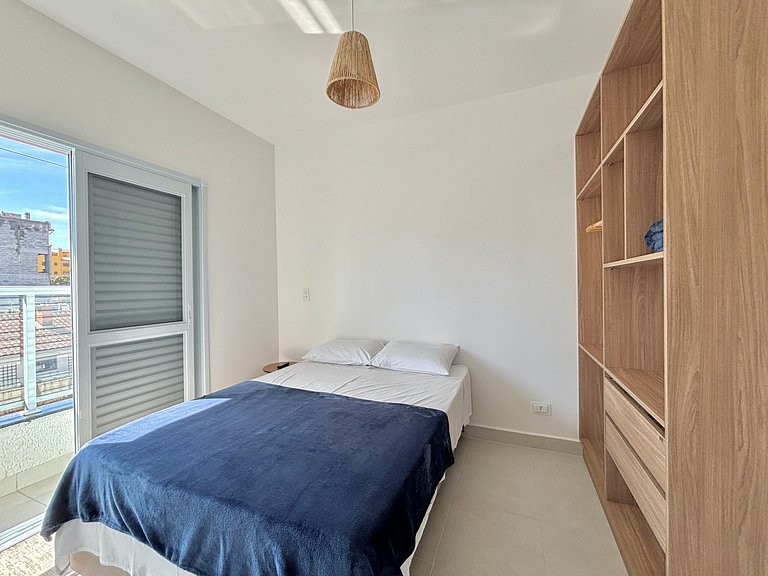 16_ap novo, 2 suítes perto Praia Grande c/ piscina