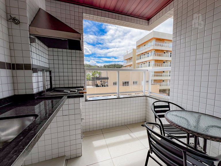 Recanto 210_Apto 2 dorms 100m da praia c/ piscina