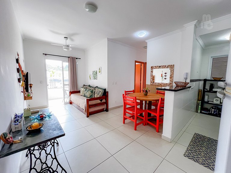 Recanto 210_Apto 2 dorms 100m da praia c/ piscina