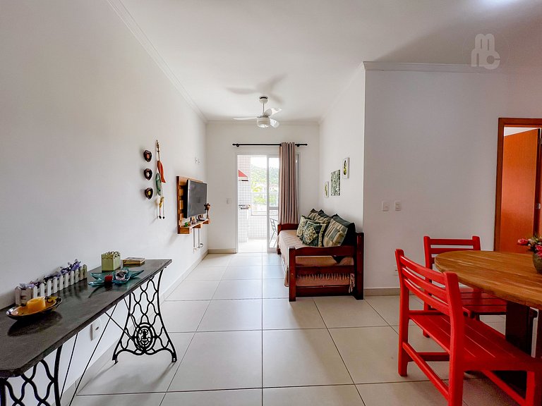 Recanto 210_Apto 2 dorms 100m da praia c/ piscina