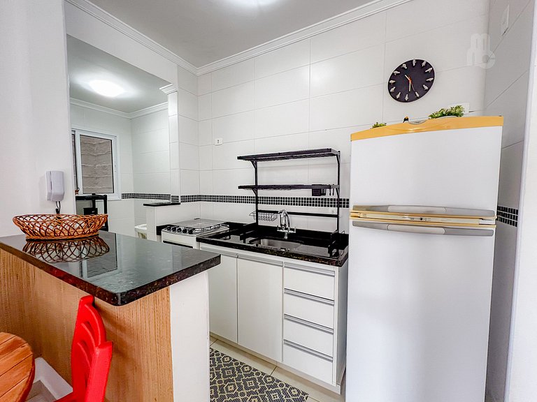 Recanto 210_Apto 2 dorms 100m da praia c/ piscina