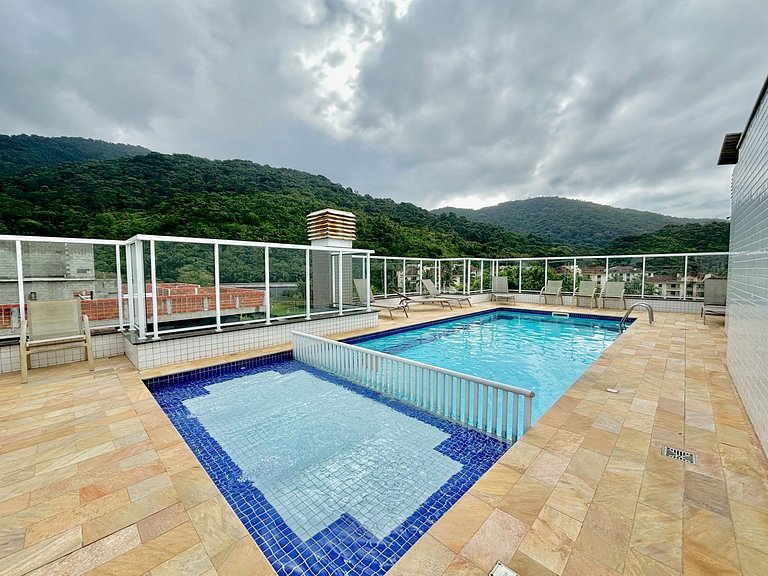 Recanto 210_Apto 2 dorms 100m da praia c/ piscina