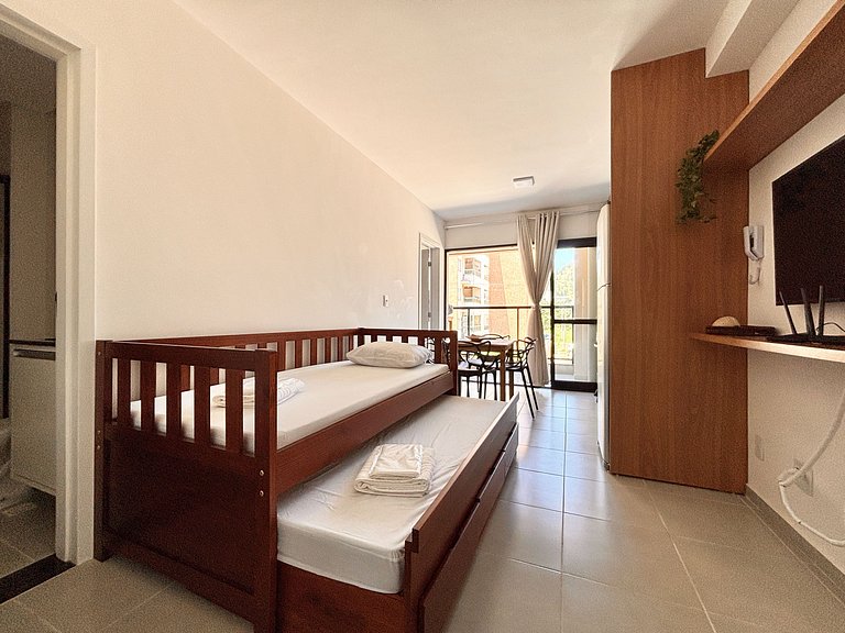 103_ AP novo c/ piscina vista mar 250m da praia