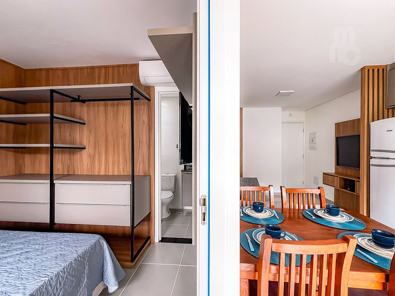 407_AP novo c/ piscina vista mar 250m da praia