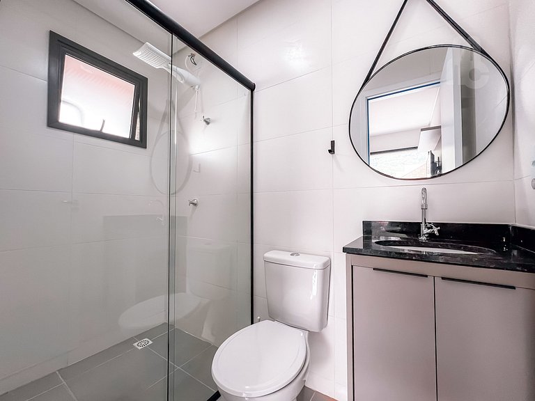 407_AP novo c/ piscina vista mar 250m da praia