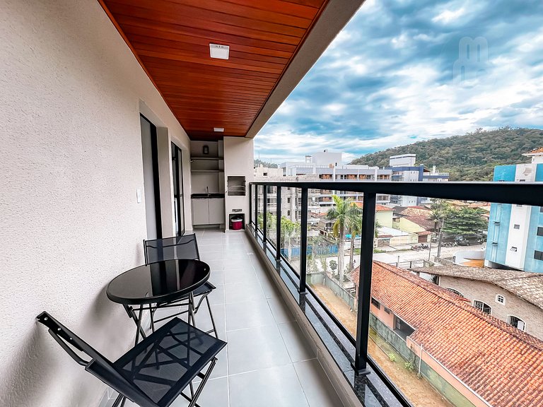 407_AP novo c/ piscina vista mar 250m da praia