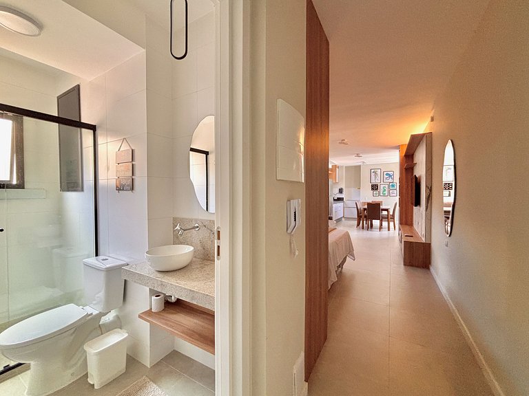 Studio novo c/ lazer completo Tenorio/Praia Grande