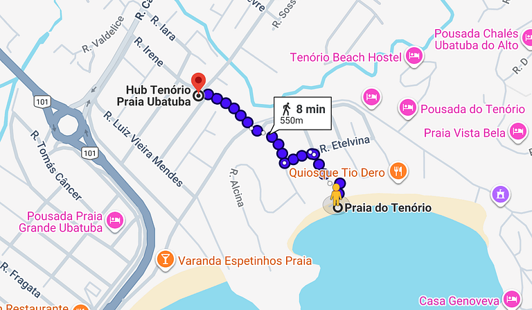 Studio novo c/ lazer completo Tenorio/Praia Grande