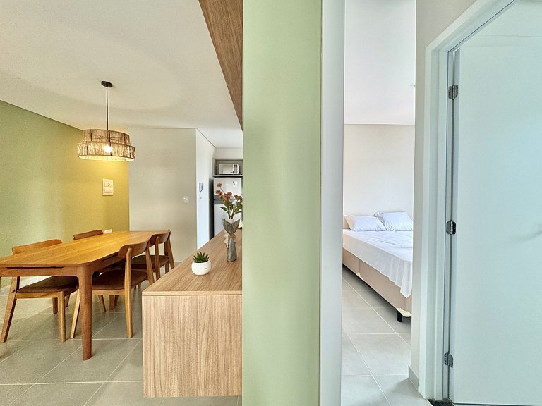 WAY_Moderno e Confortável, apto 2 suítes c/ AC