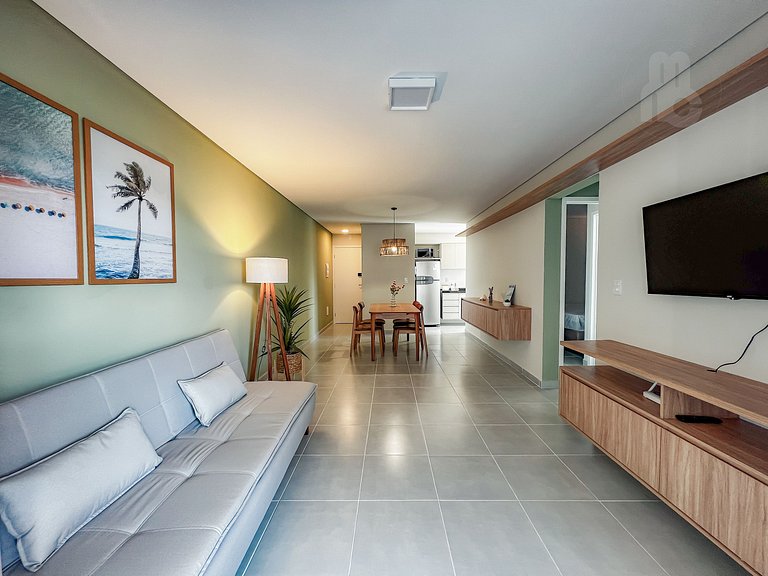 WAY_Moderno e Confortável, apto 2 suítes c/ AC